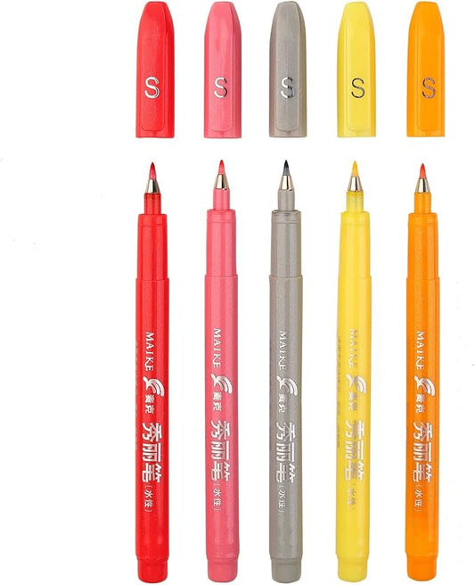 Felt Tip Pens (5colors)-DeskLoop Office