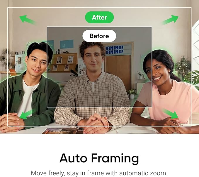 Insta360 Link 2C - 4K Webcam for PC/Mac, 1/2" Sensor, Auto Framing, HDR, AI Noise-Canceling Mic, Gesture Control for Streaming, Video Calls, Gaming, Works with Zoom, Teams, Twitch & More-DeskLoop Office