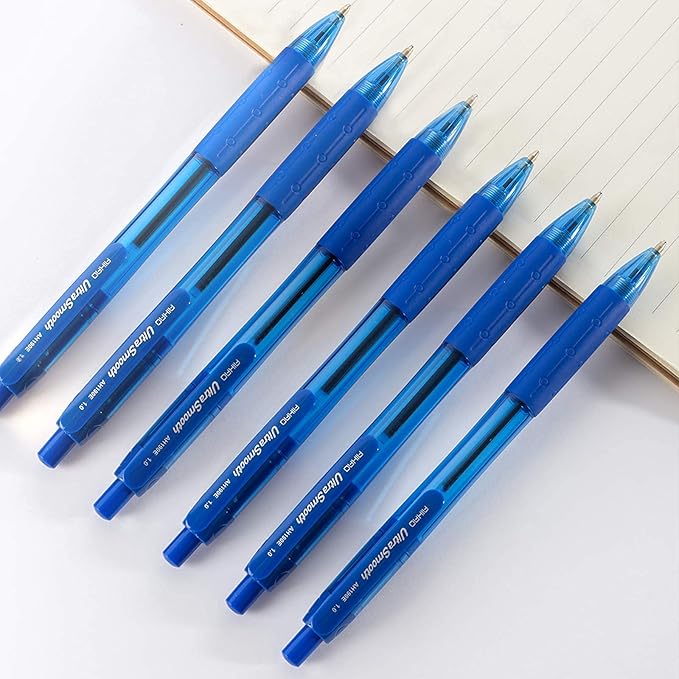 AIHAO Retractable Ballpoint Pens, Blue Ink, 24 Pack – 1.0mm Medium Point, Ultra-Smooth Ink, Comfortable Grip, Ideal for Journaling, Note Taking & Planners-DeskLoop Office