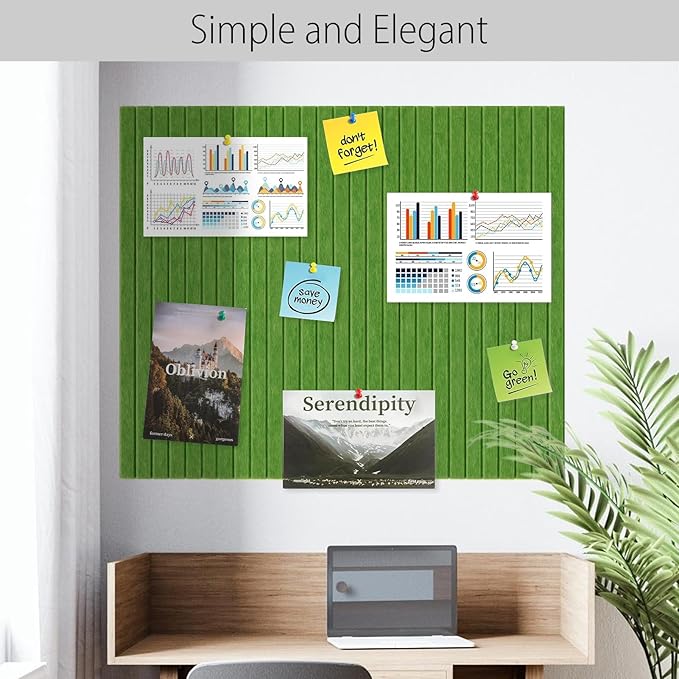 Cork Boards for Walls 48" x 36" Felt Board Alternative, 12 Pack Felt Wall Tiles Bulletin Board, Large Cork Board for Office Pin Board Tack Board Cork Boards-DeskLoop Office