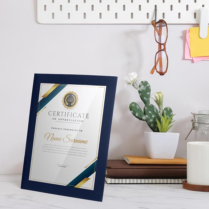 Tatuo 25 Pcs 8.5 x 11 Paper Picture Certificate Frames Horizontal Paper Award - Image 6