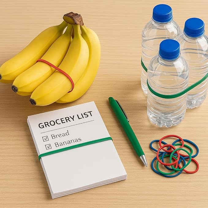 Upgrade Office Supply UPG22754PK2 Rubber Bands, Assorted Size and Colors, 1/4 lb 2-Pack, USA-DeskLoop Office