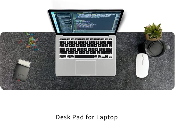 Felt Desk Mat | Computer Mat for Desk | Large Felt Mouse Pad and Keyboard Mat | - Image 9