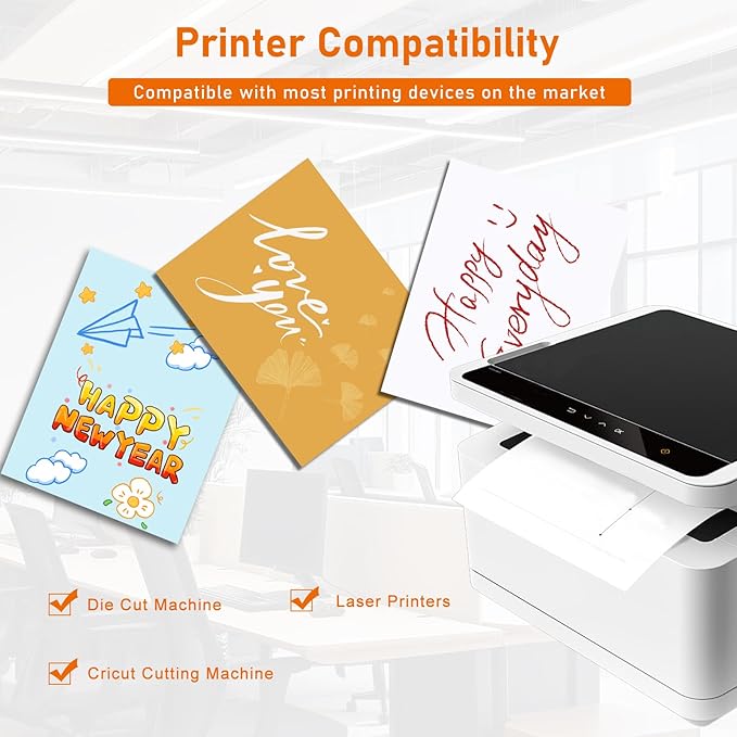 100 Sheets Shimmer White Cardstock 8.5 x 11 Printer Paper, 92lb Heavyweight Certificate Paper Card Stock for DIY Making Cards, Wedding invitations, School Crafting, Business Cards, Menus-DeskLoop Office