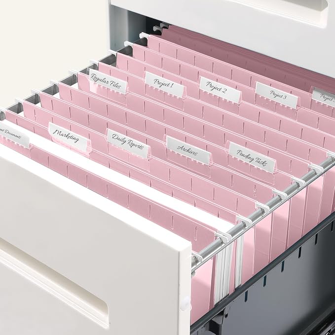 SUNEE 25 Pack Hanging File Folders, Hanging File Folders Letter Size - Image 7