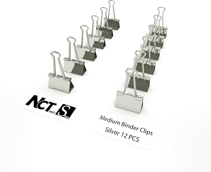 Nctinystore Binder Clips Medium Metal Clamp - Image 6