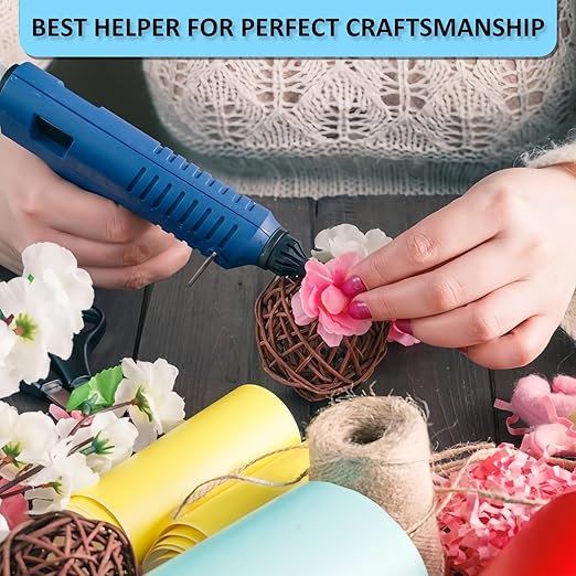 Phinus 48 Pack Mini Hot Glue Sticks, 8" Long x 0.27" Diameter Clear Glue Sticks for Glue Gun, EVA Clear Glue Gun Sticks, Hot Glue Gun Sticks for DIY Craft Sticky Projects & More-DeskLoop Office