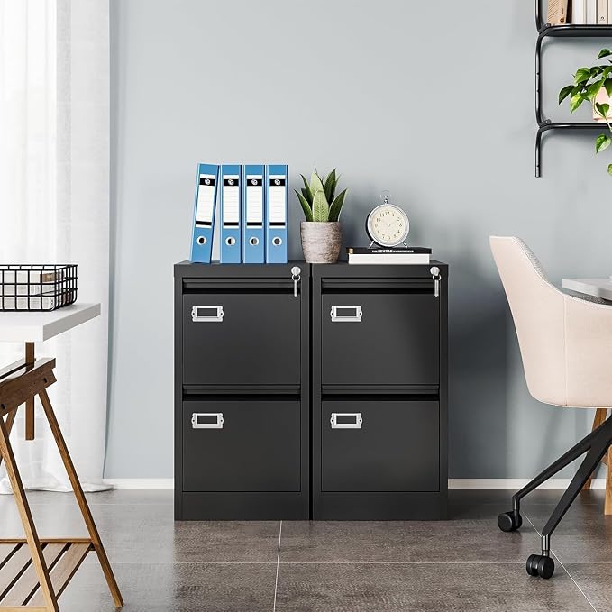 MIIIKO2 Drawer File Cabinet, Metal Vertical Filing Cabinets - Image 6