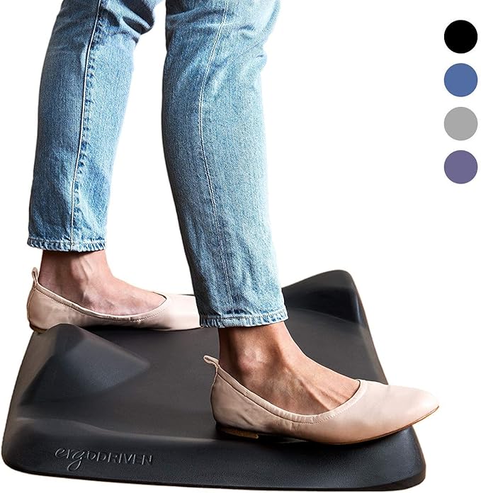 Topo Mini by Ergodriven | The Smaller Not-Flat Standing Desk Anti-Fatigue Mat with Calculated Terrain (Mulberry Purple)-DeskLoop Office