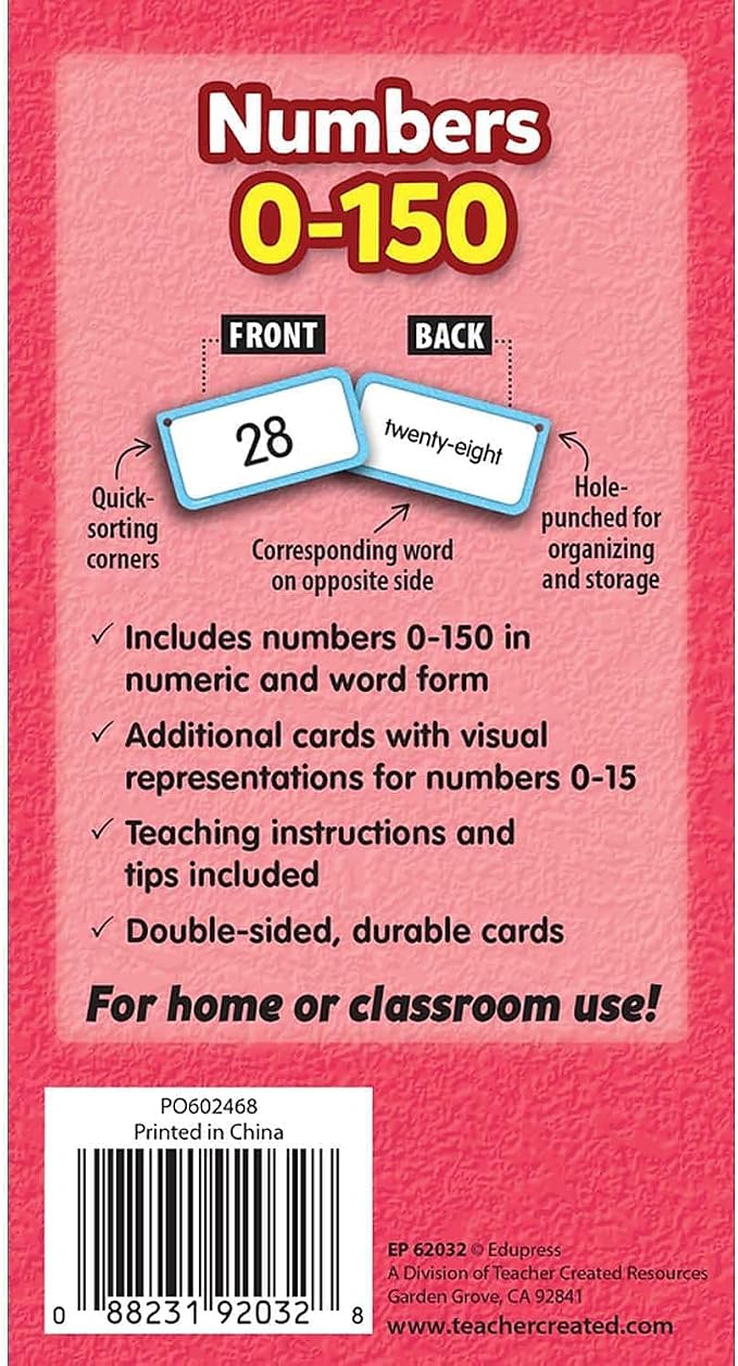 Teacher Created Resources Numbers 0-150 Flash Cards - Image 4