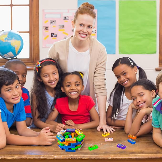 Cinrobiye 100 PCS Inspirational Pencil Erasers Bulk Motivational Cute Eraser Back to School Favor Goody Bag Filler Gifts for Students Classroom Office Teacher Prizes Reward School Supplies (Cute100)-DeskLoop Office