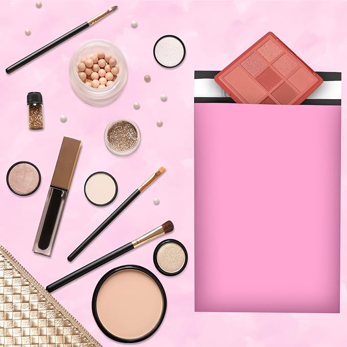 120PC Poly Mailers 6x9 Inch Pink Mailing Envelopes Bags Shipping Bags with Self Adhesive Waterproof and Tear-Proof Postal Bags-DeskLoop Office