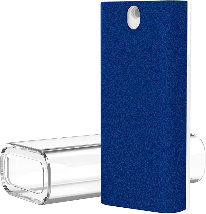 CLICK CLEAN Touchscreen Mist Cleaner, Screen Cleaner, All in One Screen Cleaner Spray with Microfiber and Phone Stand for All Phones, Laptop and Tablet Screens (Dark Blue)-DeskLoop Office