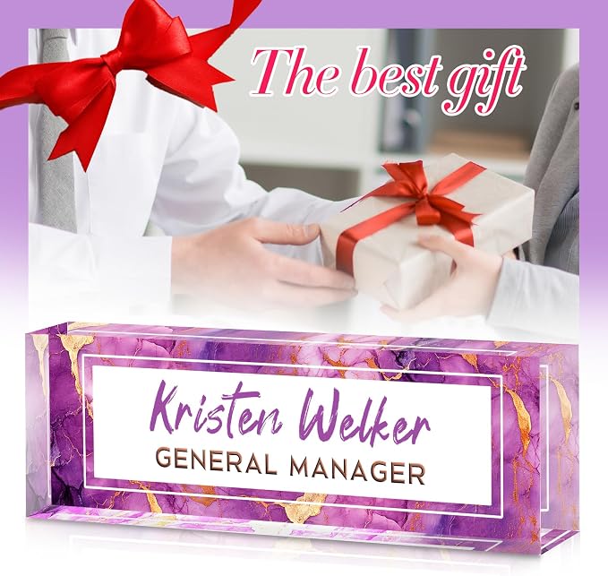 Desk Name Plate Personalized, Custom Name Plate - Image 7
