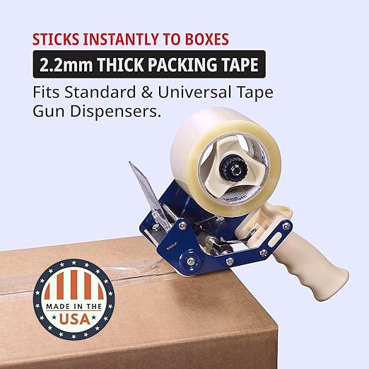Tape Logic 3" x 110 yds Acrylic Packing Tape 2.2 Mil, Clear (24-Pack) Heavy Duty Packing Tape Rolls for Sealing Boxes at Home, Warehouse, & Office, Supplies for Packaging, Shipping, Moving-DeskLoop Office