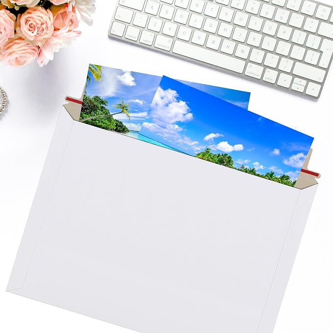 zmybcpack 50 Pack 10x13.5 inch Rigid Mailer Self Seal Photo Document Mailers - Image 5