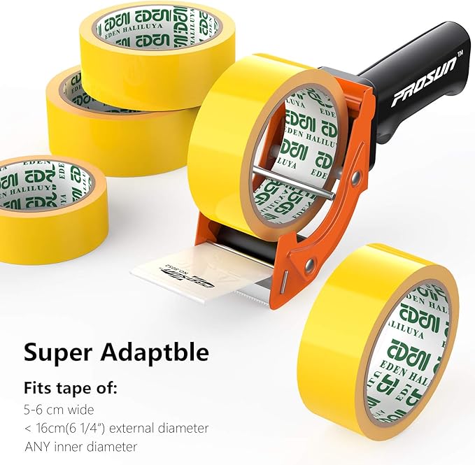 Fast Reload 2 Inch Tape Gun Dispenser Packing Packaging Sealing Cutter Orange-DeskLoop Office