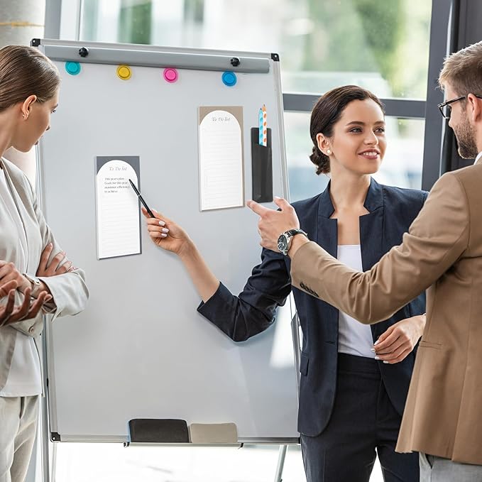 4 Pack Magnetic To Do List Refrigerator with Pen Holder, Totally 200 Sheets Magnetic Note Pad for Fridge Grocery List Magnet Pad for Fridge(Morandi Design)-DeskLoop Office