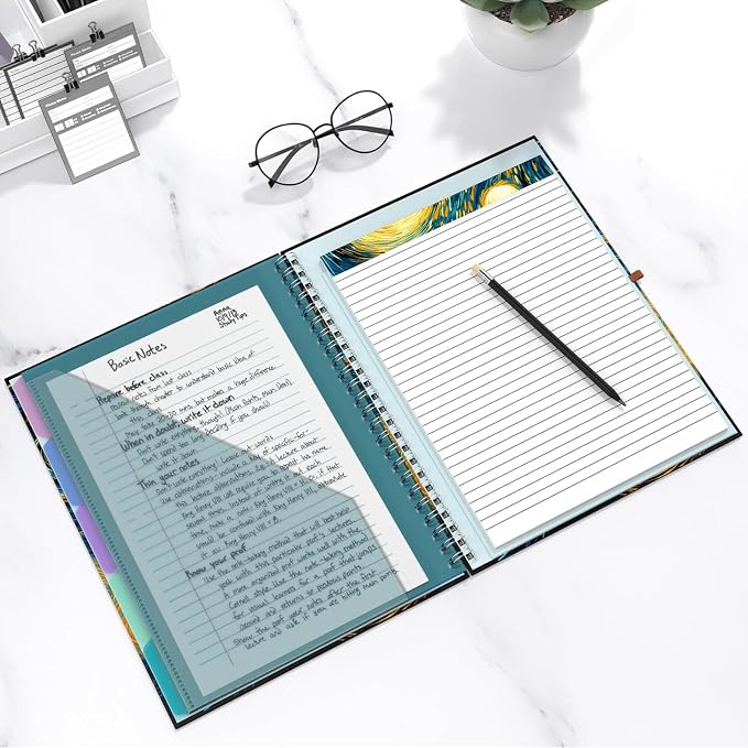 Hongri Clipboard Folio with Refillable Lined Notepad, 8.5 x 11 Folders with - Image 7