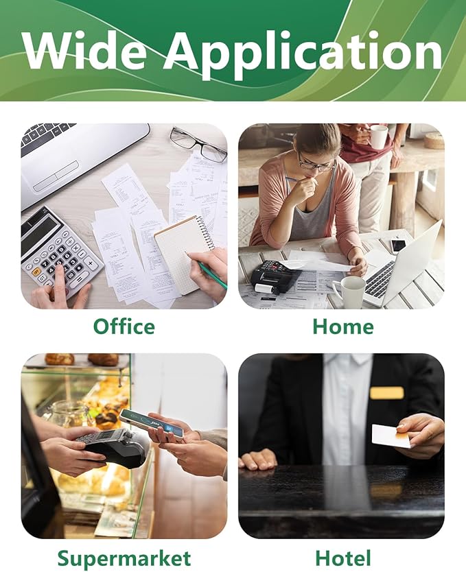 5 Packs IR40T Calculator Ink Roller Printer Ribbon IR-40T CP13 MP-12D PR-42 IR-40T, Black & Red Compatible with Casio HR-100TM HR-150TM HR-170RC, Sharp EL-1750V EL-1801V-DeskLoop Office