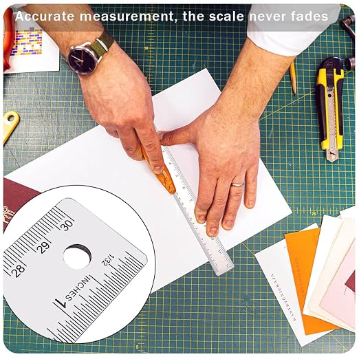 12 Inch Metal Ruler Stainless Steel Metal Ruler - Image 7