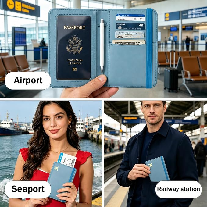 ZOPPEN RFID Blocking Passport Holder - Image 8
