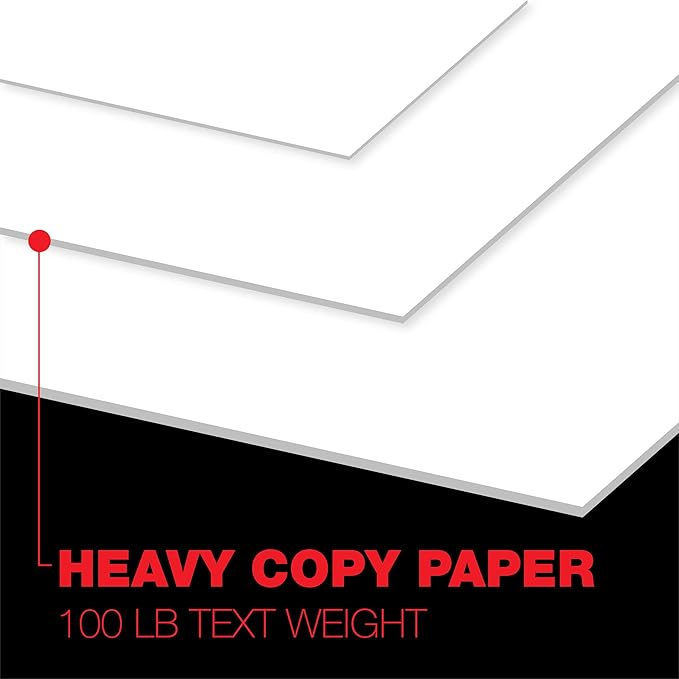 Accent Opaque White Printer Paper, 12” x 18” 40lb Copy Paper – 1,250 Sheets (5 Reams) – Premium Computer Paper with Super Smooth Finish, 97 Bright, 148gsm – Ideal for Ink Heavy Printing – 189026C-DeskLoop Office