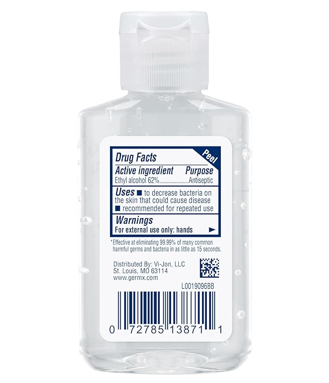 Germ-X Original Hand Sanitizer, Non-Drying Moisturizing Gel with Vitamin E, Instant and No Rinse Formula, Bulk Mini Travel Size for On-The-Go, 2 Fl Oz (Display Pack of 6)-DeskLoop Office