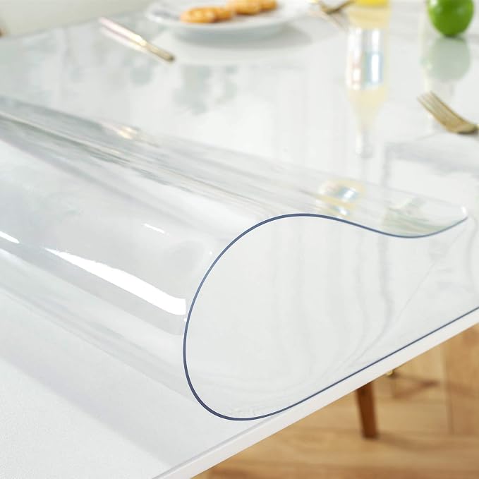 OstepDecor Clear Table Cover Protector 29 x 59 Inch, 1.5mm Thick Plastic Table - Image 8