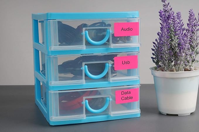 Royal Green Rectangular Color Coding Sticker Roll - Write On Labels for Folders, Organizing & More, 1.57" x 0.75" Stickers to Write On Name Tags for Office Supplies & Organization, 500-Pack (Red).-DeskLoop Office