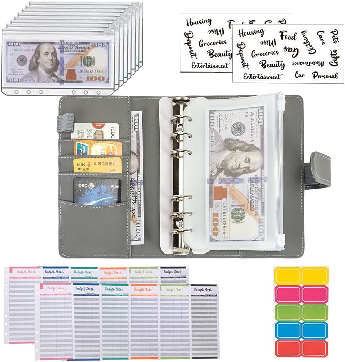 NICOOTH Budget Binder A6 Money Saving Binder - Image 4