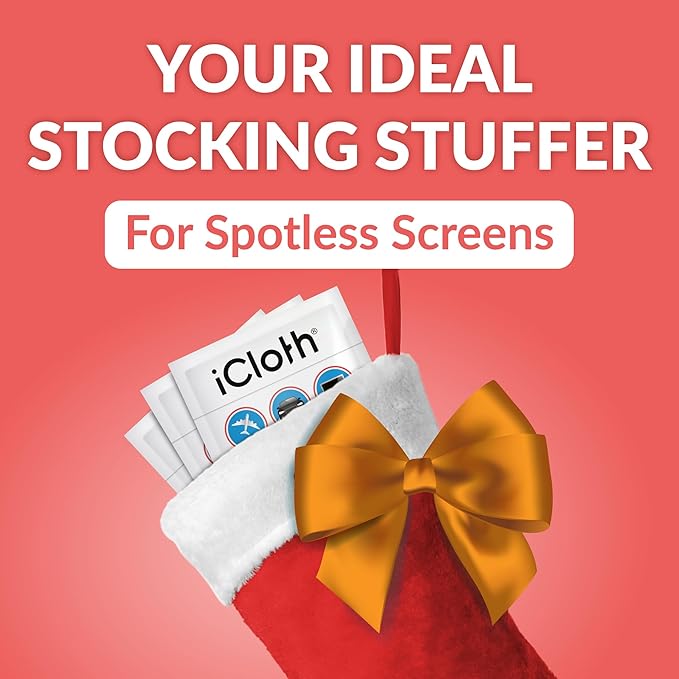 iCloth 70% Isopropyl Alcohol Large Screen and Electronics Wipes, Lint-Free, Streak-Free, Fast-Drying, Removes Dust and Fingerprints (700 Wipes)-DeskLoop Office