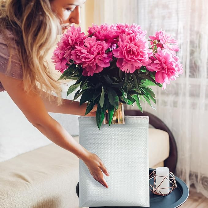 Ireer 10 Pack Extra Large 24 x 28" Bubble Mailers Poly Padded Envelopes Cushioned Mailing Envelopes Bubble Padded Mailers Self Adhesive Waterproof Shipping Bags for Business Christmas Gift Packaging-DeskLoop Office