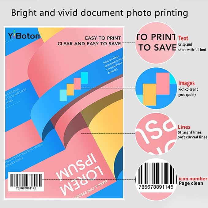 High Yield LX900 LX-900 Ink Cartridge Replacement for Primera 53422 53423 53424 53425 Used for Primera LX900 Printer Ink (4-Pack Black Cyan Magenta Yellow)-DeskLoop Office