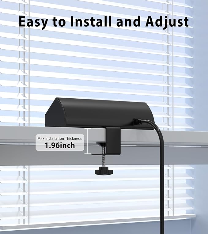 45W Fast Charging Station,Desk Clamp Power Strip,4 PD USB-C Ports,5 AC Outlets,Surge Protector Power Strip, 14AWG Heavy Duty Cord, Fits 1.9" Tabletop Edge (Black, 10 FT Cable)-DeskLoop Office