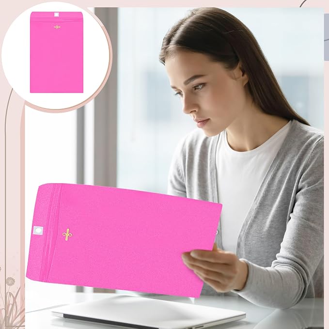 Geyee 100 Pcs Clasp Manilla Envelopes 9 x 12 Inch Gummed Colored Envelopes - Image 6