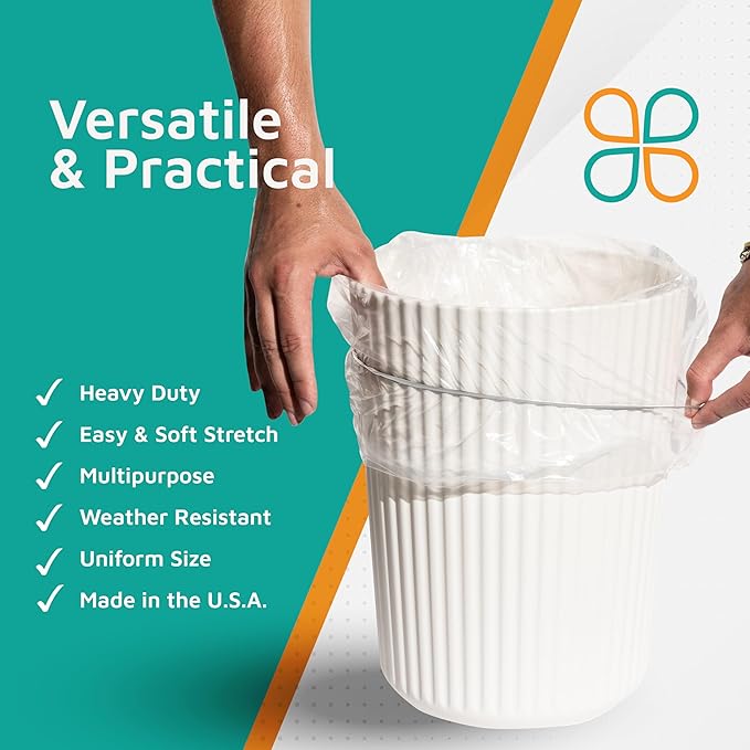 PlasticMill White Rubber Bands Size 33 (3 1/2" x 1/8") - #33 Rubber Bands Office Supplies - Strong, Elastic Bands for Crafts, Balloon Garland, Cash, File Folders (100-Pack)-DeskLoop Office