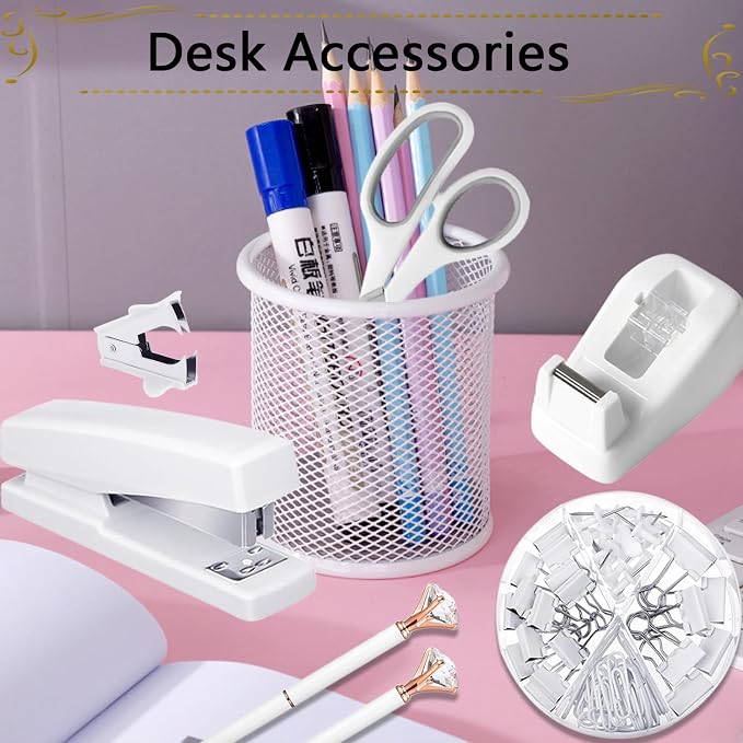 Office Supplies, Desk Accessories, Stapler and Tape Dispenser Set - Image 7