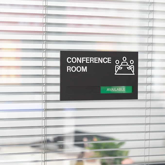 Office Conference Room Door Signs, Meeting in Progress Door Sign, In Use - Image 9