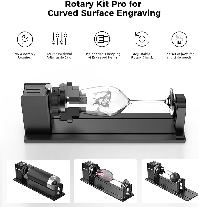 CREALITY FALCON 10w Laser Engraver with Air Assist, Laser Engraving Machine with Rotary Roller, 72W High Precision Laser Cutter and Engraver for Wood, Metal, Acrylic, Cylindrical Objects, Tumblers-DeskLoop Office