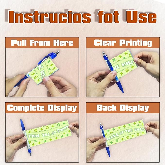 Personalized Pens Bulk, Custom Pollout Paper Pen with Printed, Customizable Retractable Roll Up Banner Pens for Business with Name Logo, Exhibitions, Events, Presentations, Advertising 100 Pcs-DeskLoop Office