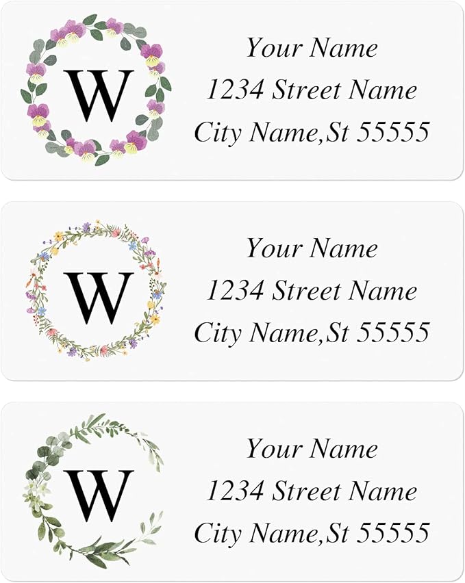 Custom Address Labels - Personalized Labels, Return with Strong Adhesion, Can Be Used for Cardboard, Paper, Plastic, Glass, Metal (2.6x1 Inch, Set of 100), Multicolor-DeskLoop Office