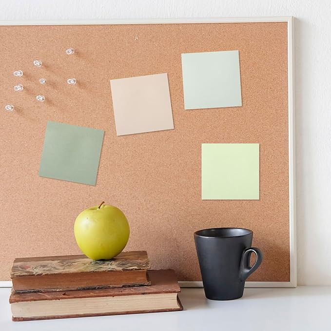 Thenshop 36 Pads Sticky Notes 3''x3'', Self Stick Notes Pads Office Supplies, 50 Sheets/pad Colored Aesthetic Sticky Accessories Home, Office, Notebook(Green)-DeskLoop Office