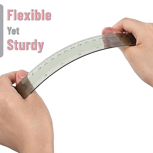 Mr. Pen- Ruler, 12 inch Ruler, 6 Pack, Vintage Colors, Clear Rulers 12 Inch, Rulers for School, Back to School Supplies-DeskLoop Office