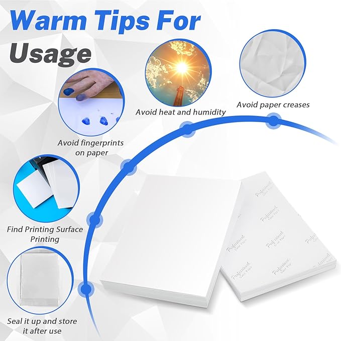 50 Sheets A3 Photo Paper Single Sided, 200 gsm White High Glossy Paper, Advanced Photographic Photo Printer Paper for Inkjet Printer Printing Picture Cover Brochures-DeskLoop Office