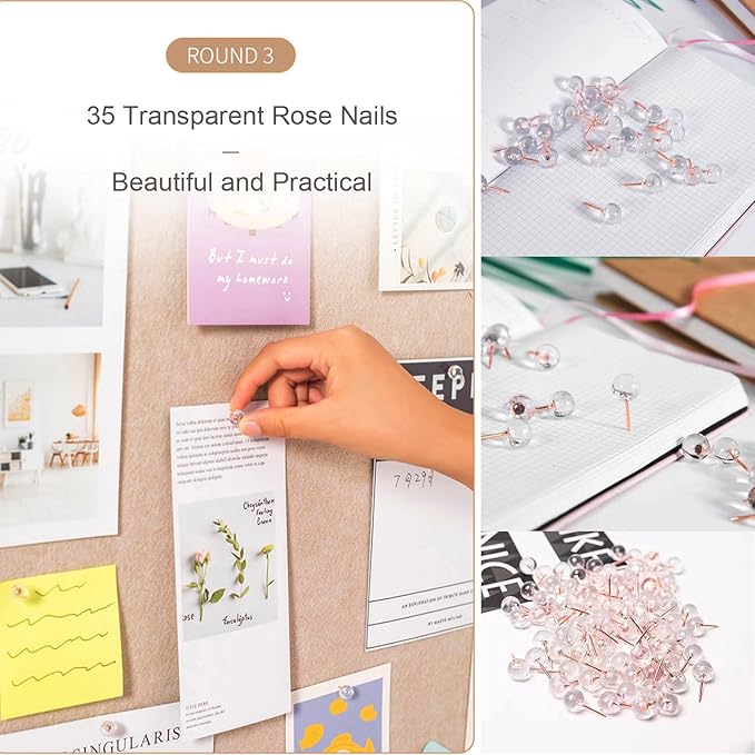 Foldable Large Bulletin Board, 60x36 Inches Cork Board Alternative, Large Felt Board Decorative Pin Board for Wall, Foldable Photo Board Self-Adhesive Vision Board with 36 Pushpins Khaki-DeskLoop Office