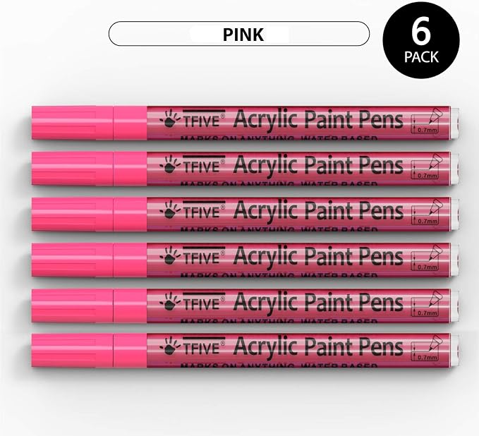 TFIVE Pink Marker Paint Pens - Image 7