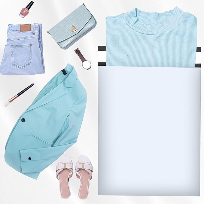 Large Poly Mailers 19x24 Inch 100 Pack, Shipping Bags for Clothing with Self-Sealing Tear-Resistant, Waterproof Poly Bags, Mailing Envelopes for Small Business (White)-DeskLoop Office