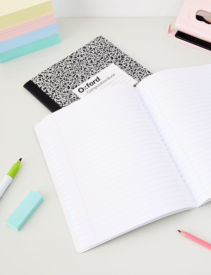 Oxford Composition Notebooks, Wide Ruled Paper, 9-3/4 x 7-1/2 Inches, 100 Sheets - Image 8