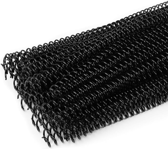 46-Hole Binding Machine Spiral Coil Binder Classic Red,DIY Book Binder Kits with Electric Coil Inserter,100pcs Comb Binding Spines,for Letter Size/A4/A5 School Office Home-DeskLoop Office